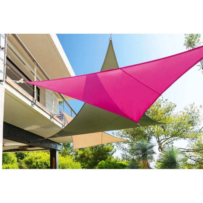 Toile Solaire 5x5x5m Curacao Blanc Hespéride 5 Toile Solaire 5x5x5m Curacao Blanc Hespéride – Image 5