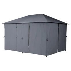 Tonnelle 3x4 M Santorini Gris Ardoise Hespéride 7 Tonnelle 3x4 M Santorini Gris Ardoise Hespéride -NAHAN Jardin Magasin tonnelle hesperide santorini gris 2