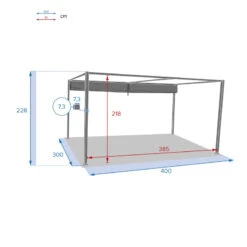 Tonnelle Palmeira 4x3 M Gris Ardoise Hespéride 9 Tonnelle Palmeira 4x3 M Gris Ardoise Hespéride -NAHAN Jardin Magasin tonnelle palmeira 4x3 m gris ardoise hesperide 4