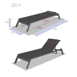 Transat Allure Hespéride Spéculoos/praline 9 Transat Allure Hespéride Spéculoos/praline -NAHAN Jardin Magasin transat allure hesperide speculoos praline graphite 3