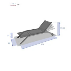 Transat Milenio émeraude Et Graphite Hespéride 11 Transat Milenio émeraude Et Graphite Hespéride -NAHAN Jardin Magasin transat milenio emeraude et graphite hesperide 3