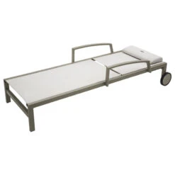 Transat Ocala Inclinable Noisette/tonka Hespéride -NAHAN Jardin Magasin transat ocala inclinable coloris noisette taupe hesperide 3