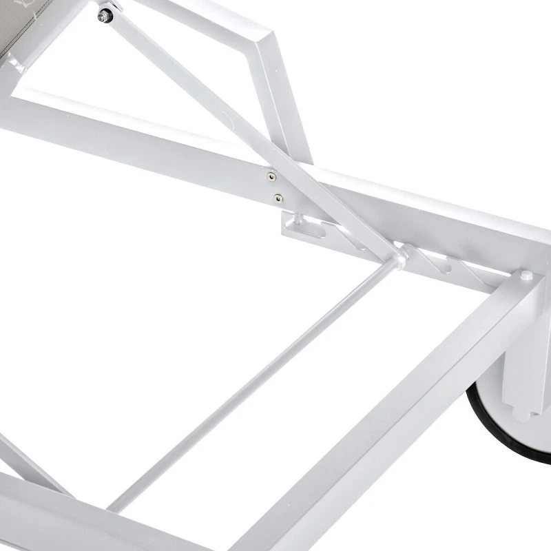 Transat Ocala Inclinable Noisette/blanc Hespéride 2 Transat Ocala Inclinable Noisette/blanc Hespéride – Image 2