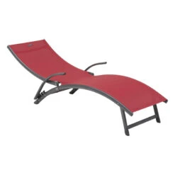 Transat Samba Pliable Grenade/graphite Hespéride -NAHAN Jardin Magasin transat samba pliable grenadegraphite hesperide 2